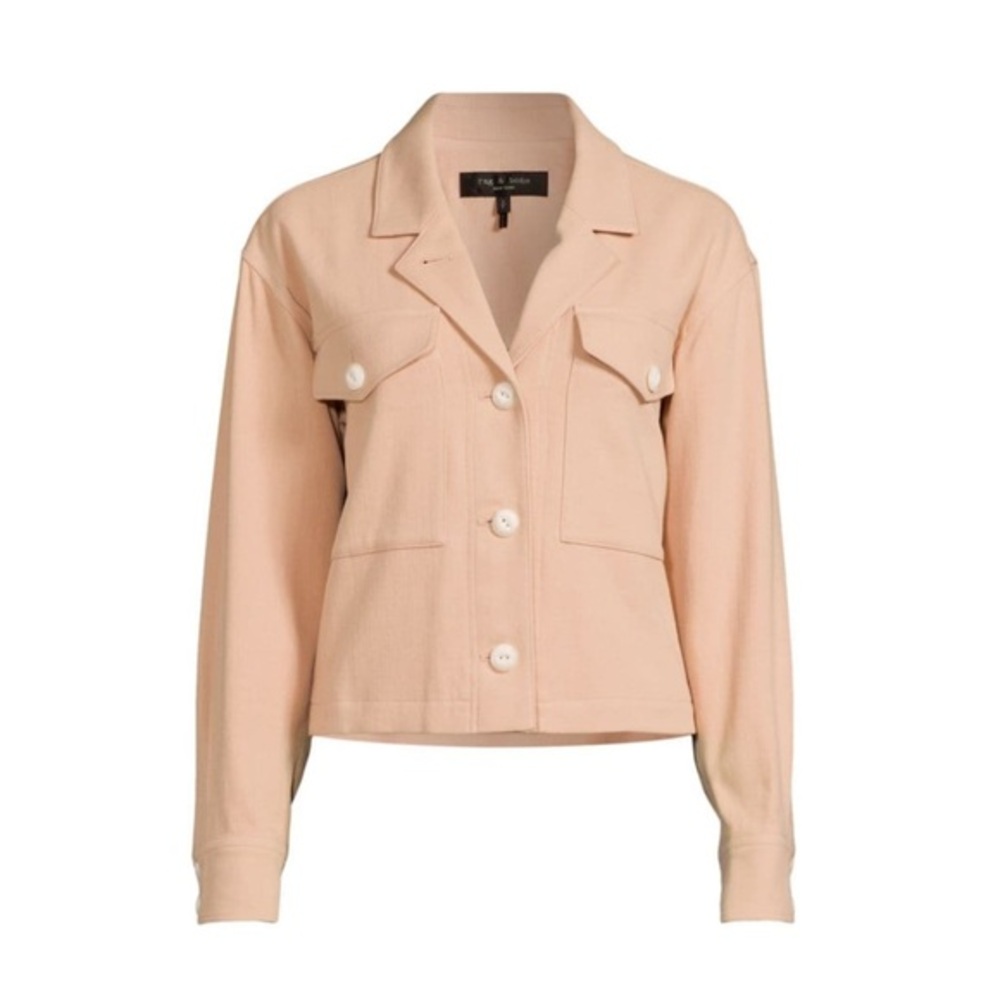 Rag & Bone Jessie Shirt Jacket in Blush, size M NWT